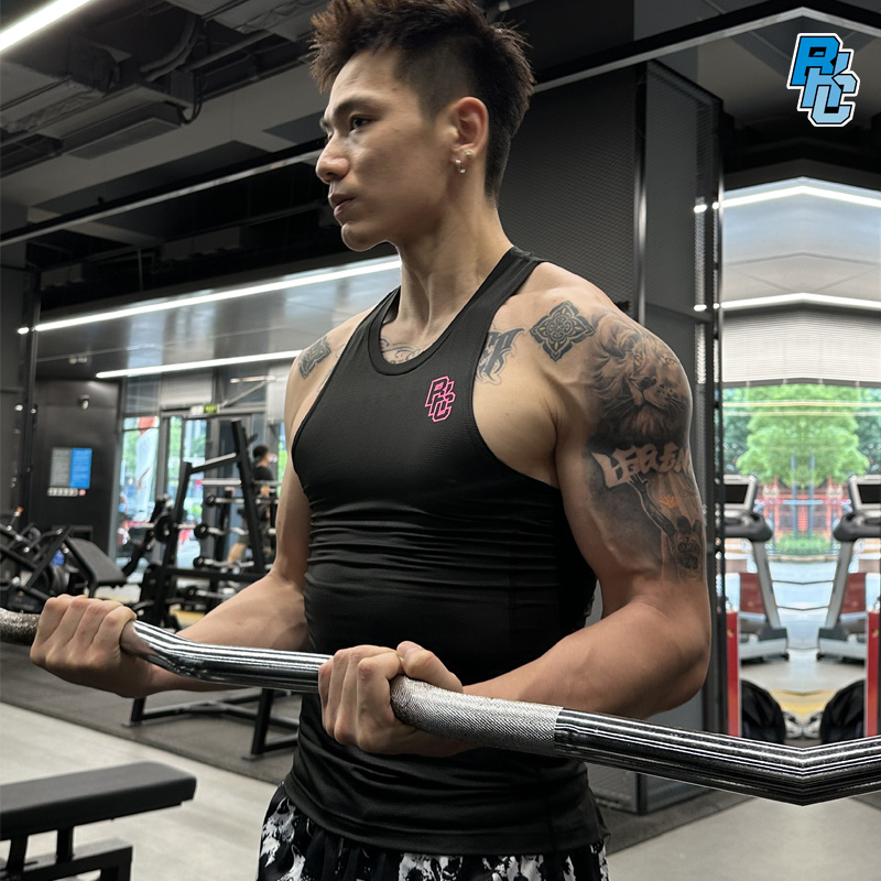 bkcxzice破冰正品美式健身衣服男紧身运动背心GI球员版篮球速干衣