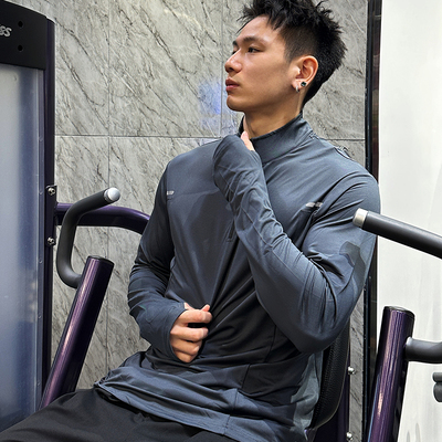 bkcxzice破冰正品半拉链长袖t恤