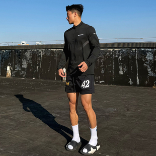 bkcxzice破冰正品速干健身长袖男篮球卫衣体育生跑步训练运动t恤