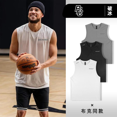 美式运动背心男夏季布克