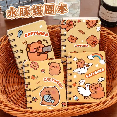 可爱水豚侧翻线圈本学生高颜值