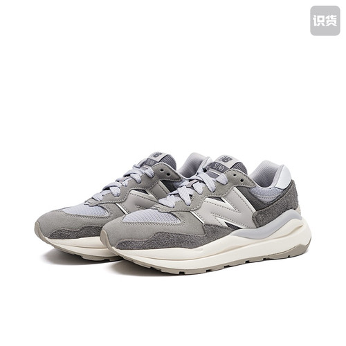 New Balance 5740 拼接织物防水复古跑鞋灰色/白色/银M5740PSG