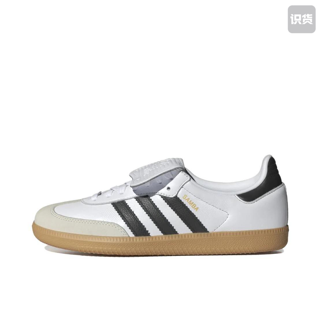 adidas白黑翻盖T头德训鞋复古休闲板鞋IG4279