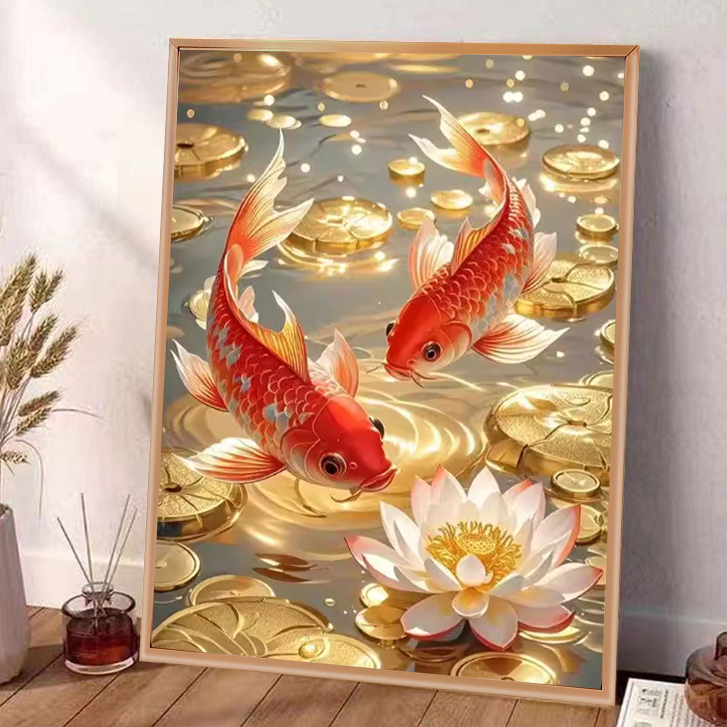 锦鲤跃龙门2026年新款钻石画手工贴钻画考研生日礼物diy成人满钻,居家布艺,钻石绣,淘宝优惠券,粉丝福利购,淘宝优惠卷