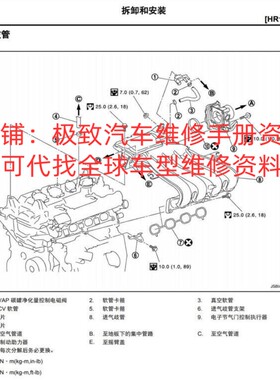 2018年款启辰M50V维修手册电路图线路接线图拆装修理正时大修资料