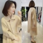 Châu Âu ga 2019 thu đông mặc hàng mới châu Âu thủy triều Han Fan thời trang lửng dài phần len áo khoác nữ quần áo - Trung bình và dài Coat áo kaki nữ