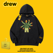 连帽卫衣男女情侣百搭宽松百搭帽衫 DREW美式 潮牌宋佳明星同款 外套