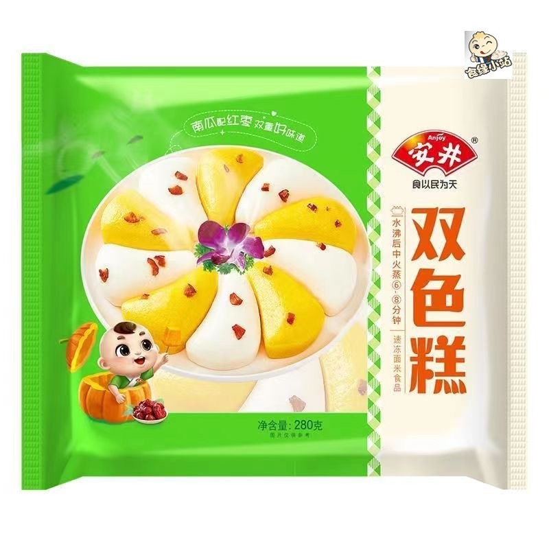 安井双色糕原味发糕南瓜红枣糕