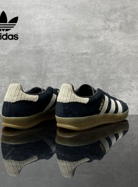 Adidas/阿迪达斯正品三叶草「T头鞋」男女鞋黑色德训鞋复古板鞋