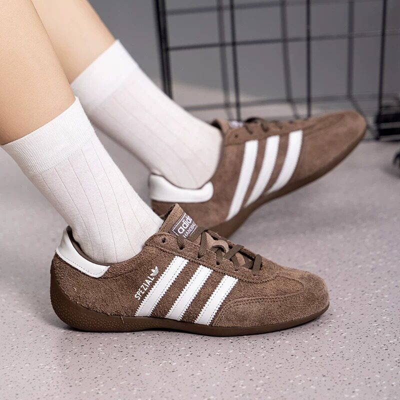 正品adidas阿迪达斯三叶草T头鞋女鞋2026秋薄底板鞋德训鞋KI2208
