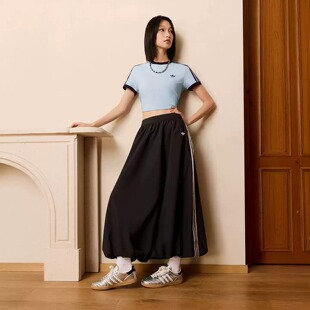 花苞裙运动休闲半身裙KC8088 中长款 Adidas阿迪达斯裙子女夏季 新款