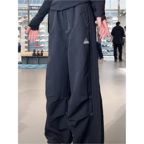 阿迪达斯正品新款宽松休闲运动裤
