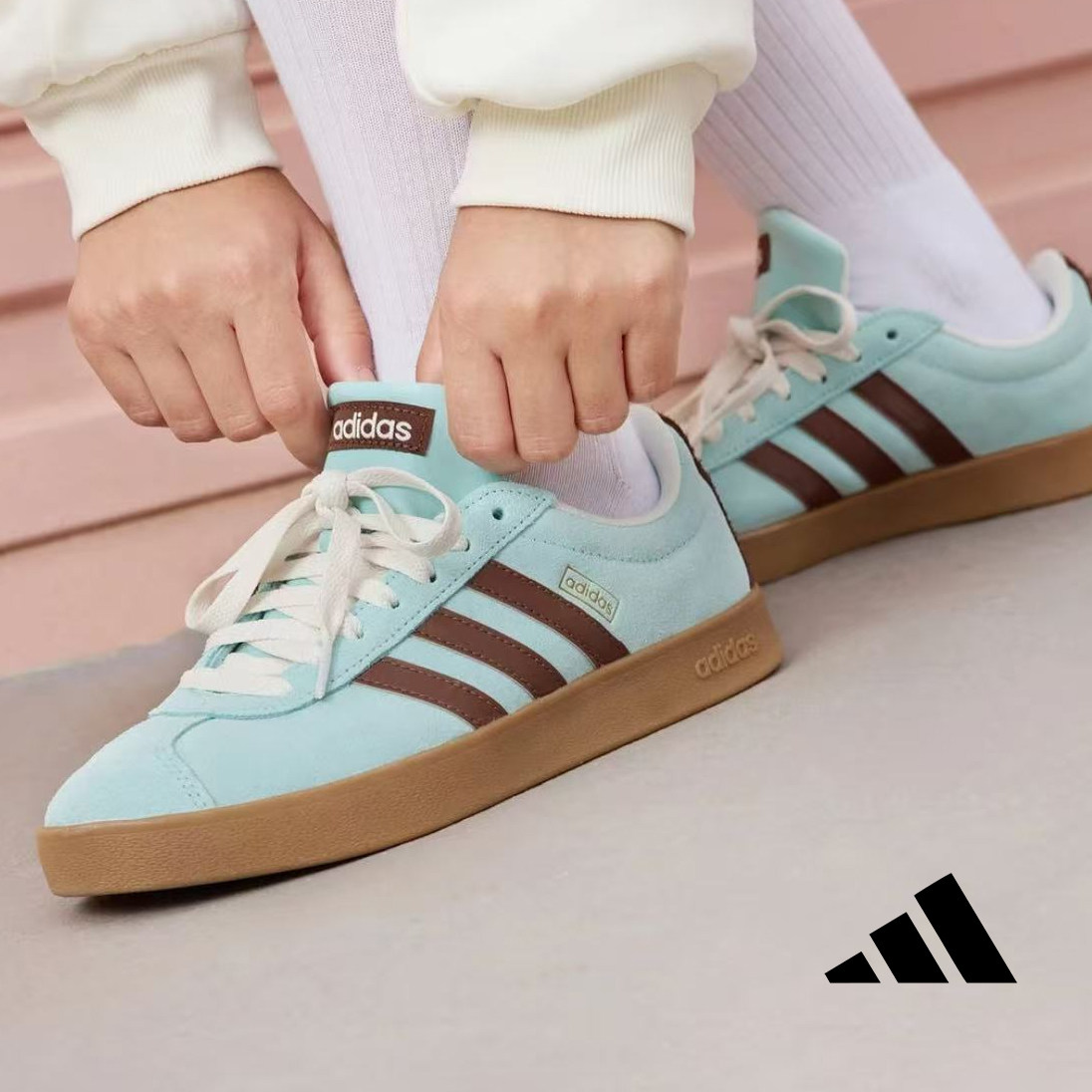 adidas/阿迪达斯正品女生户外复古时尚百搭休闲运动板鞋秋季新款