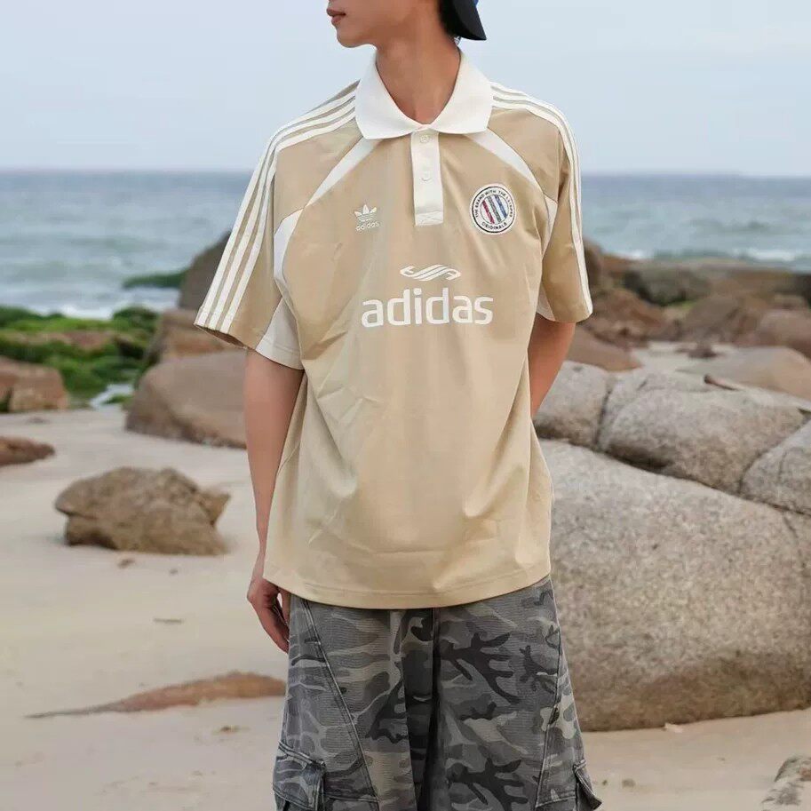 adidas阿迪达斯三叶草爆款26年新款百搭男子翻领运动休闲短袖T恤