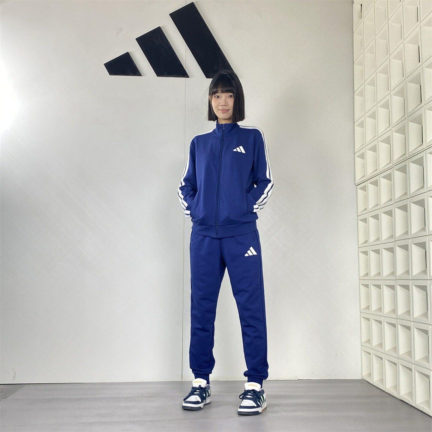 正品Adidas阿迪达斯套装男女士2026春新款运动裤子休闲外套JZ0109