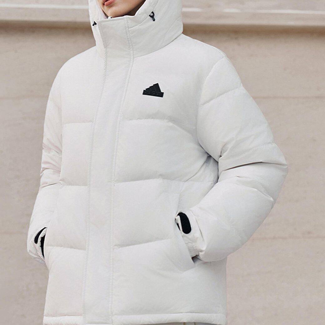 Adidas/阿迪达斯正品2026男女运动保暖连帽防风耐穿羽绒服 KF6750