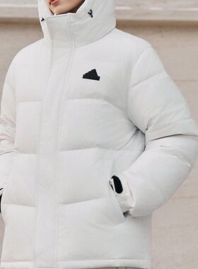 Adidas/阿迪达斯正品2026男女运动保暖连帽防风耐穿羽绒服 KF6750