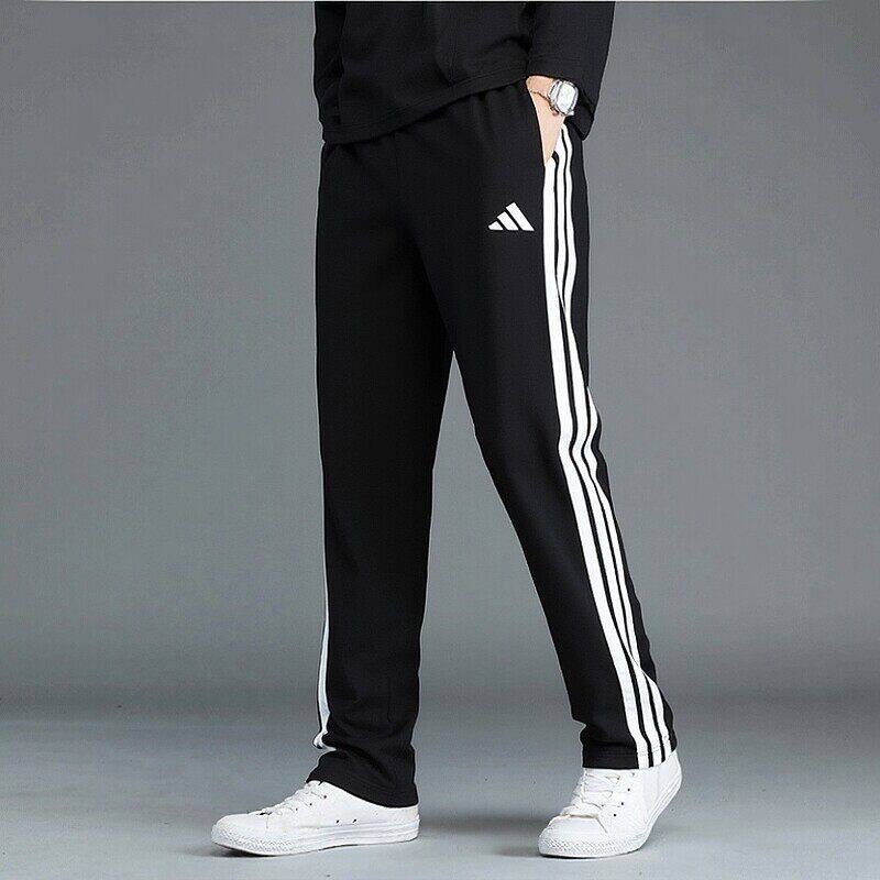 Adidas阿迪达斯裤子男秋季新款直筒裤透气休闲长裤小脚篮球运动裤