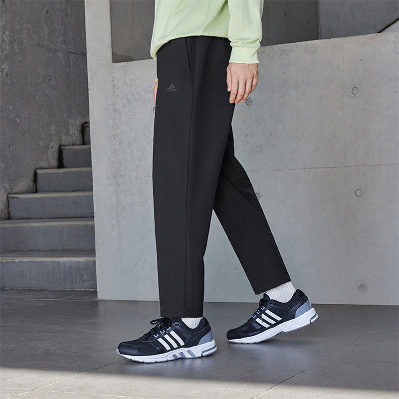 Adidas阿迪达斯男裤休闲运动简约百搭针织锥形加绒长裤正品IV7590