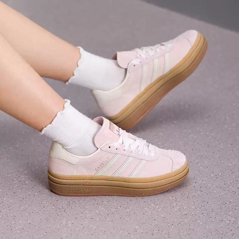 阿迪达斯三叶草厚底板鞋女新款