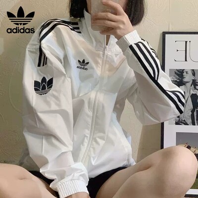 正品Adidas/阿迪达斯三叶草男女款新款春秋季时尚百搭外套 JI7535