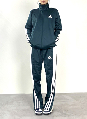 阿迪达斯正品新款男女休闲百搭运动套装户外舒适长袖套装秋KC6986