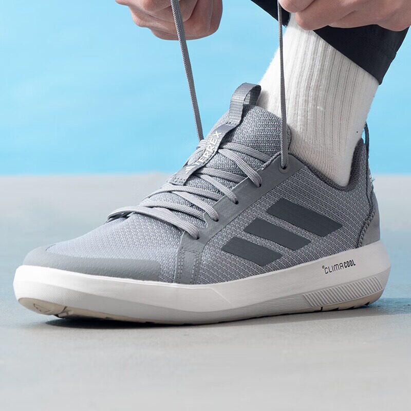 正品Adidas阿迪达斯户外一脚蹬懒人鞋男士2026新款运动徒步休闲鞋