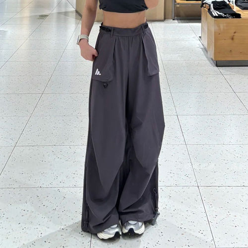 阿迪达斯女子款运动宽松阔腿长裤