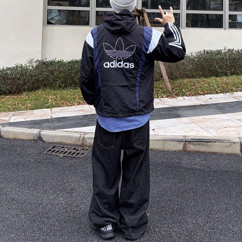 Adidas阿迪达斯三叶草外套男款2026春季潮流时尚运动夹克KS3552