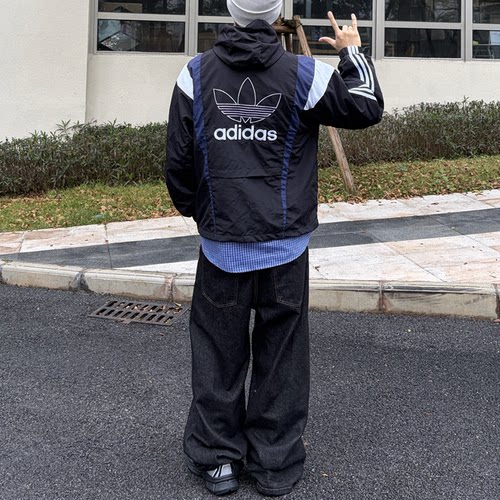 Adidas阿迪达斯三叶草外套男款2026春季潮流时尚运动夹克KS3552