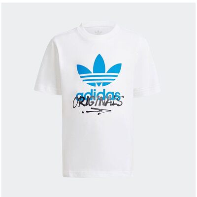 Adidas/阿迪达斯正品三叶草GRAPHICS TEE小童经典运动短袖IY5465