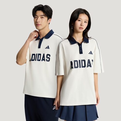 Adidas阿迪达斯正品新款2026夏季情侣宽松短袖百搭POLO衫KW8117