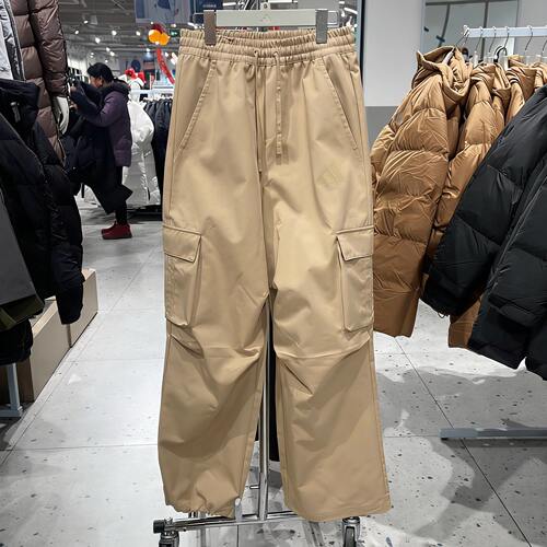 Adidas阿迪达斯男裤2026新款宽松运动工装多口袋伞兵裤长裤KW0680