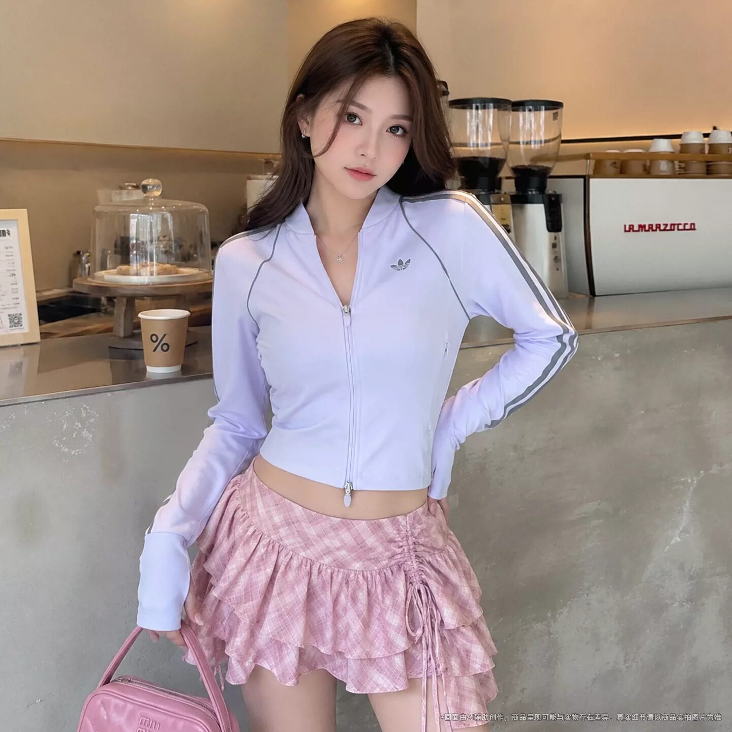 阿迪达斯三叶草女款复古夹克