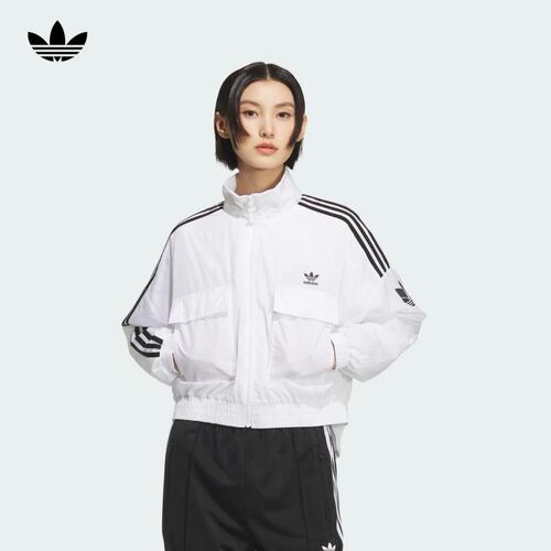 阿迪达斯外套女运动立领夹克