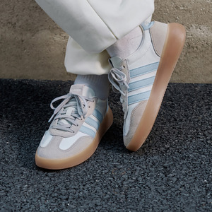 「果冻T头鞋」Adidas阿迪达斯正品女鞋运动德训鞋百搭板鞋JR3532