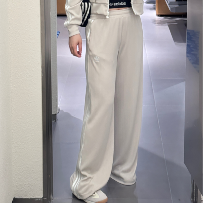 adidas三叶草女款垂感运动长裤
