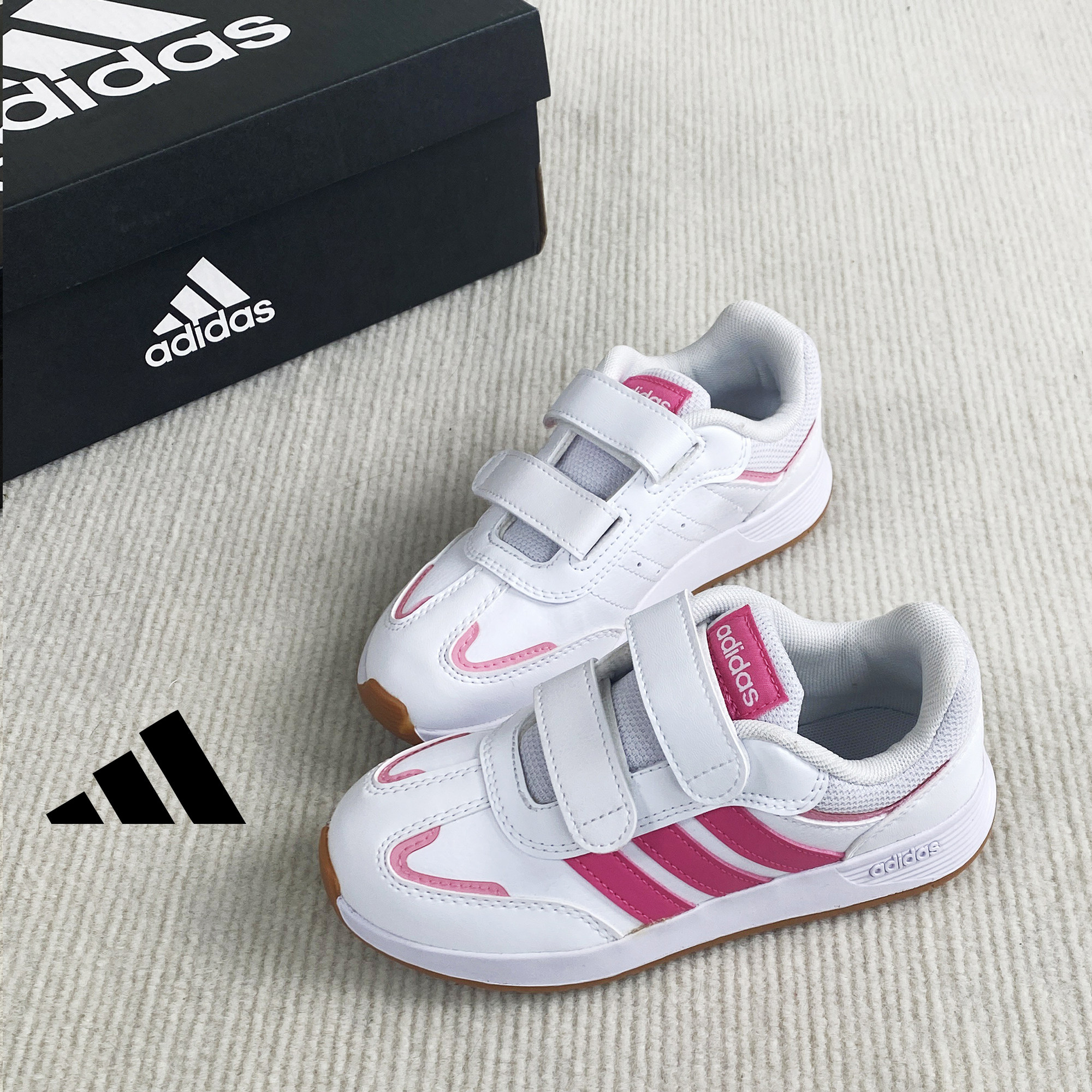 Adidas阿迪达斯正品新款儿童轻便舒适魔术贴运动鞋低帮透气跑鞋秋,童鞋/婴儿鞋/亲子鞋,运动鞋,淘宝优惠券,粉丝福利购,淘宝优惠卷