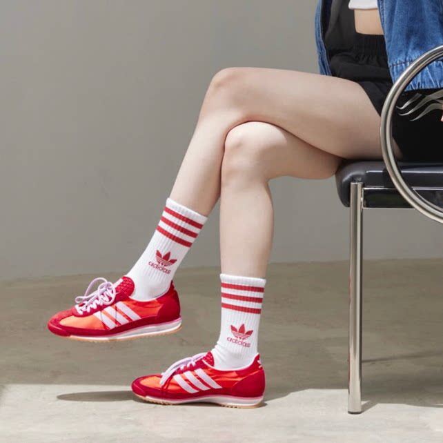 Adidas/阿迪达斯正品三叶草多巴胺帅气潮款夏日复古T头板鞋休闲鞋