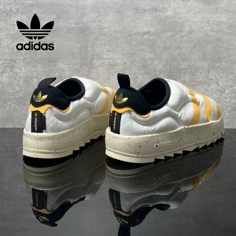 正品adidas阿迪达斯三叶草一脚蹬棉鞋男雪地面包鞋运动鞋IF4326