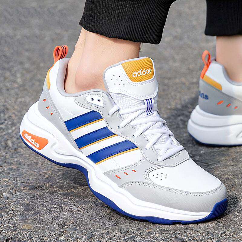 Adidas阿迪达斯皮面老爹鞋男士跑步鞋女百搭旅游鞋运动休闲时尚鞋