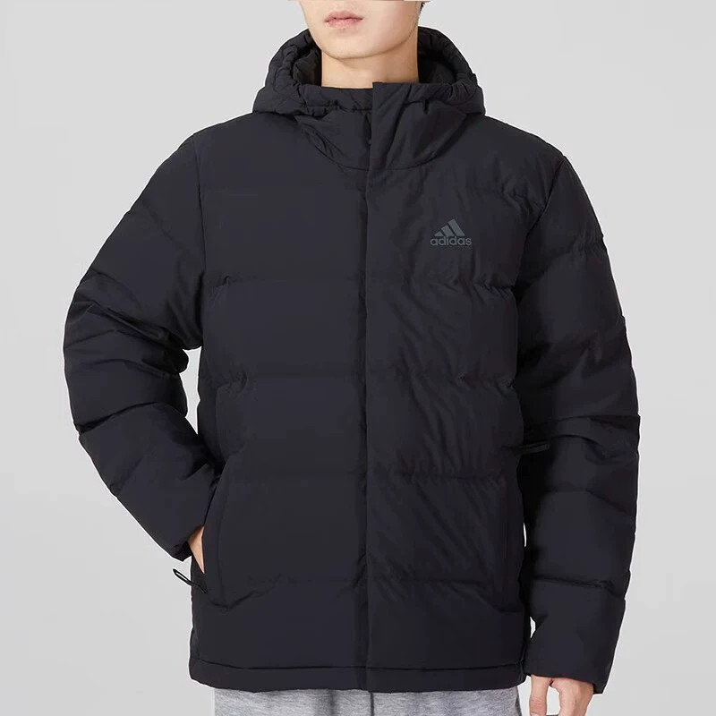 正品阿迪达斯男子连帽长袖棉服秋冬百搭保暖户外羽绒服HN5640