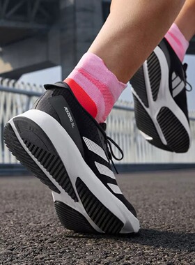 Adidas阿迪达斯正品运动鞋女厚底2026款缓震透气训练跑步鞋HQ1342