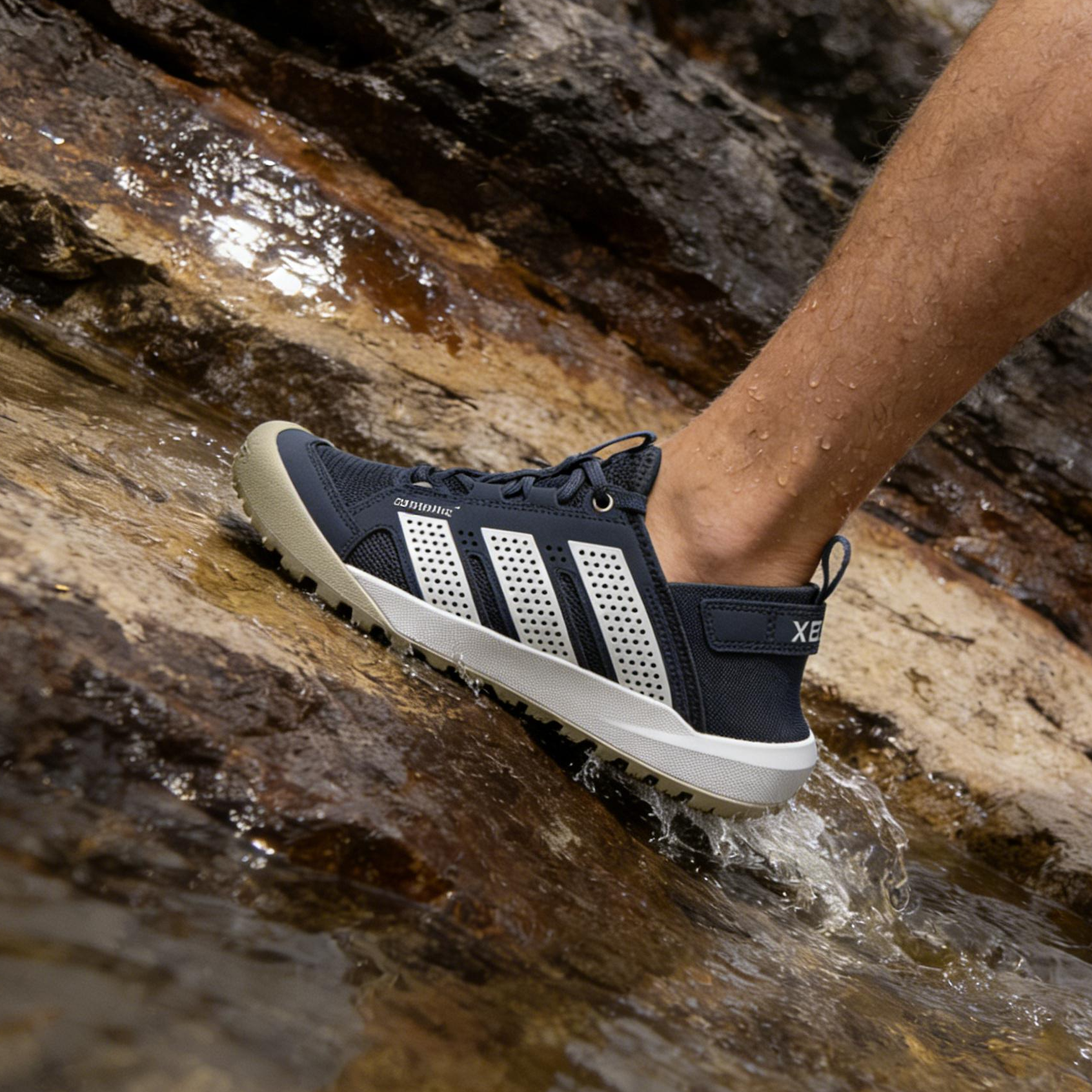 Adidas阿迪达斯正品男鞋溯溪鞋2026夏新款户外徒步运动透气涉水鞋