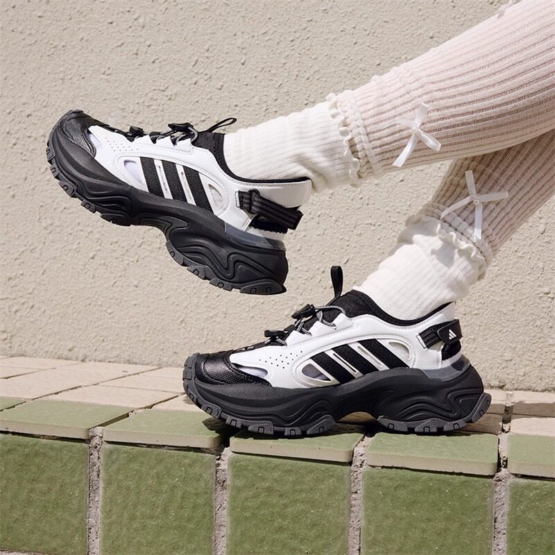 Adidas阿迪达斯正品夏日时尚稳定可调节魔术贴凉鞋JP8898夏日穿搭