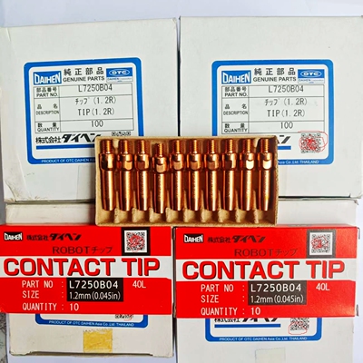 L7250B04欧地希OTC原装进口导电嘴 机器人自动焊专用M6*1.2*40mm,