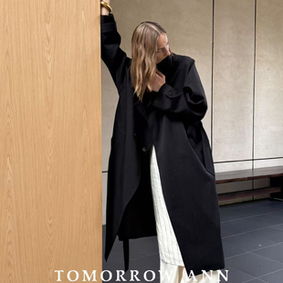 TOMORROW ANN 秋上新经典设计感时尚休闲气质风衣(配腰带)11971