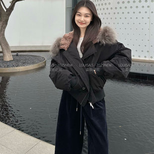 真貉子毛羽绒服女外套28256 韩版 LOUISA.S陈大格同款 2025年冬季
