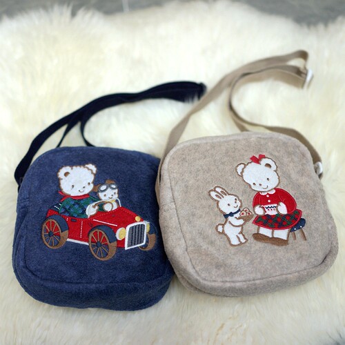 可爱小熊儿童斜挎包日本皇室御用