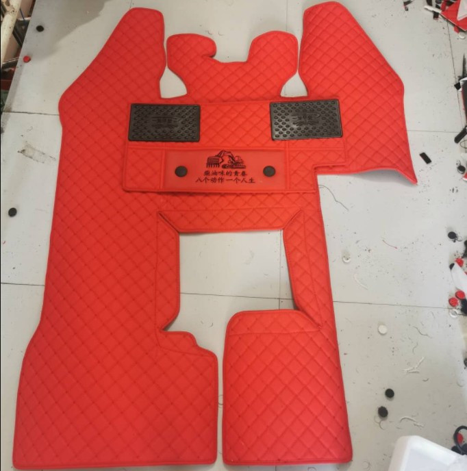 订做成功50E-3装载机脚垫 成工装载机铲车脚垫丝圈专车双层加厚垫